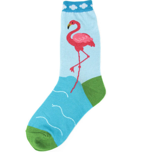 Women's Flamingo Crew Socks
