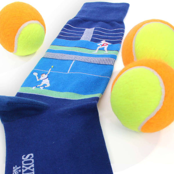 Break Point - Tennis Themed Fine Men's Socks