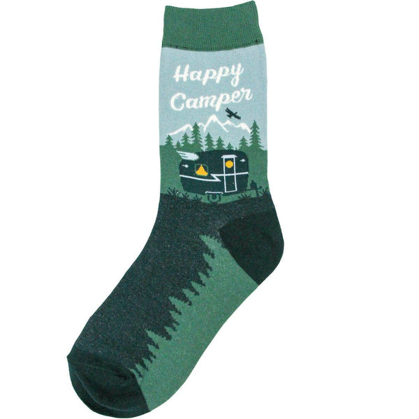 Women's Happy Camper Crew Socks