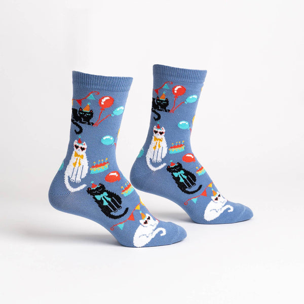 Women's A Purr-fect Day Crew Sock