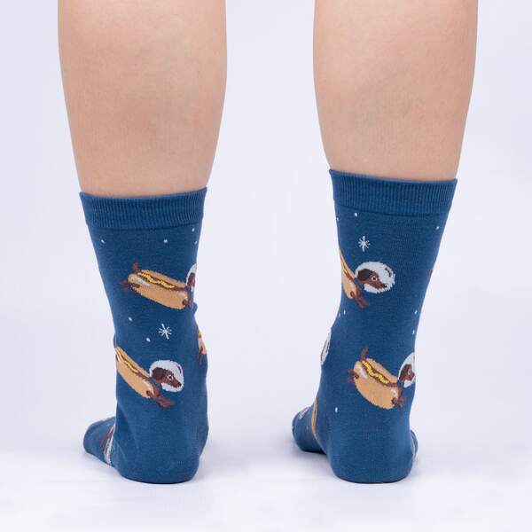 Women's Weiner Dogs, In Space! Crew Sock
