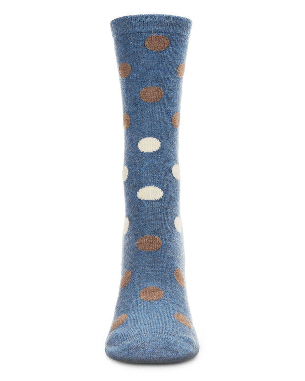 Multi Dot Cashmere Crew: Black / 9-11