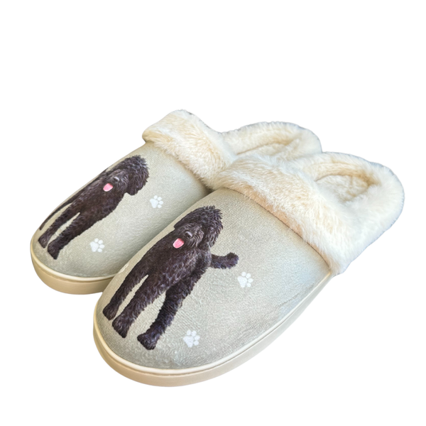 Snuggs Labradoodle, Black  Slipper - Comfy - Pet lovers: Large