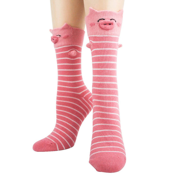 Women's 3-D Pig Sock