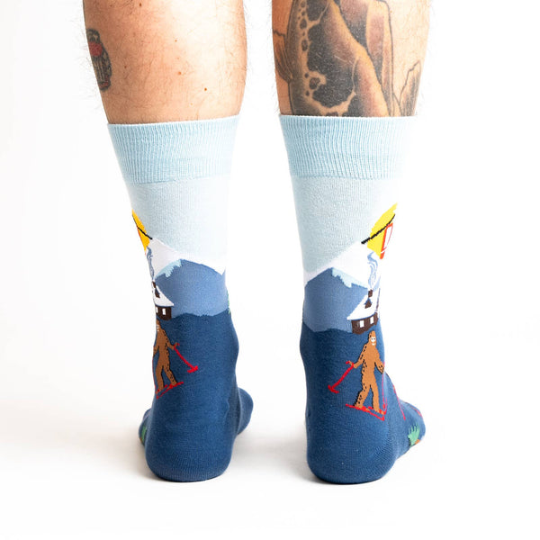 Men's Crew Holiday Sock: Hit the Slopes