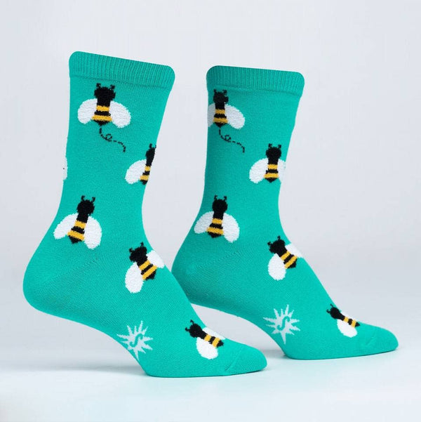 Women's Bee Happy Crew Sock