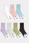 Women's Crew Daily Fine Mesh See-Through Socks -Black