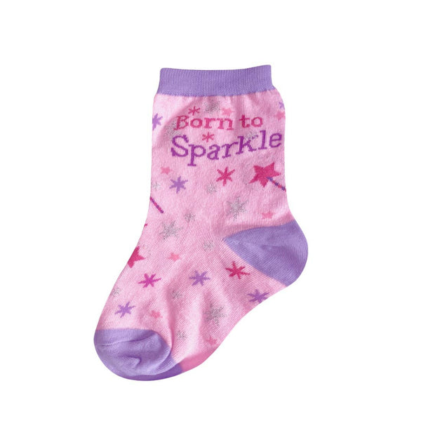Kid's Sparkle Socks: Kids 4-7 Years (Shoe Size 10-1Y)
