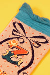 A-Z Alphabet Monogram Letter Ankle Socks: Z