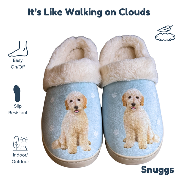 Snuggs Golden Doodle Slipper - Comfy - Pet lovers: Large