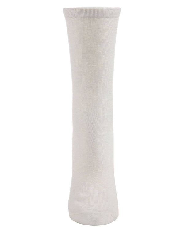 Flatknit Cashmere Crew Sock: Med Denim Heather / 9-11