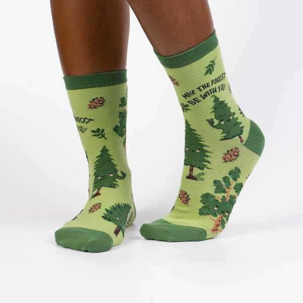 Women's May the Forest Be With You Crew Sock