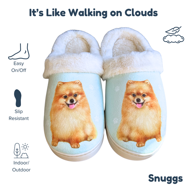 Snuggs Pomeranian Snuggs Slipper - Comfy - Pet lovers: Large