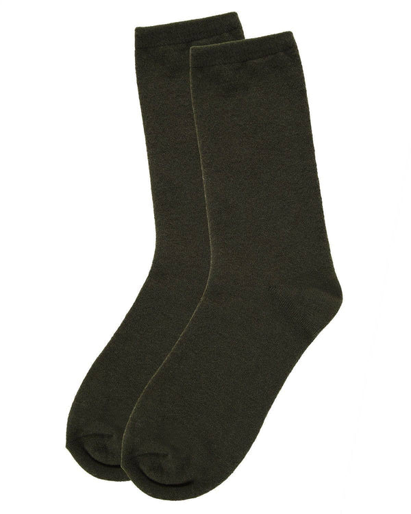 Flatknit Cashmere Crew Sock: Ivory / 9-11