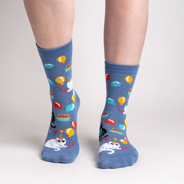 Women's A Purr-fect Day Crew Sock
