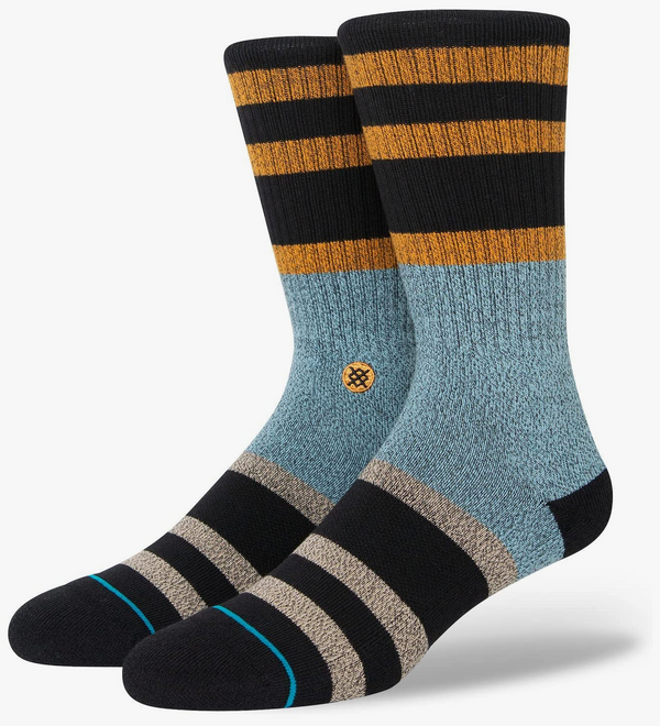 Men's Staggered Crew Sock -Large*