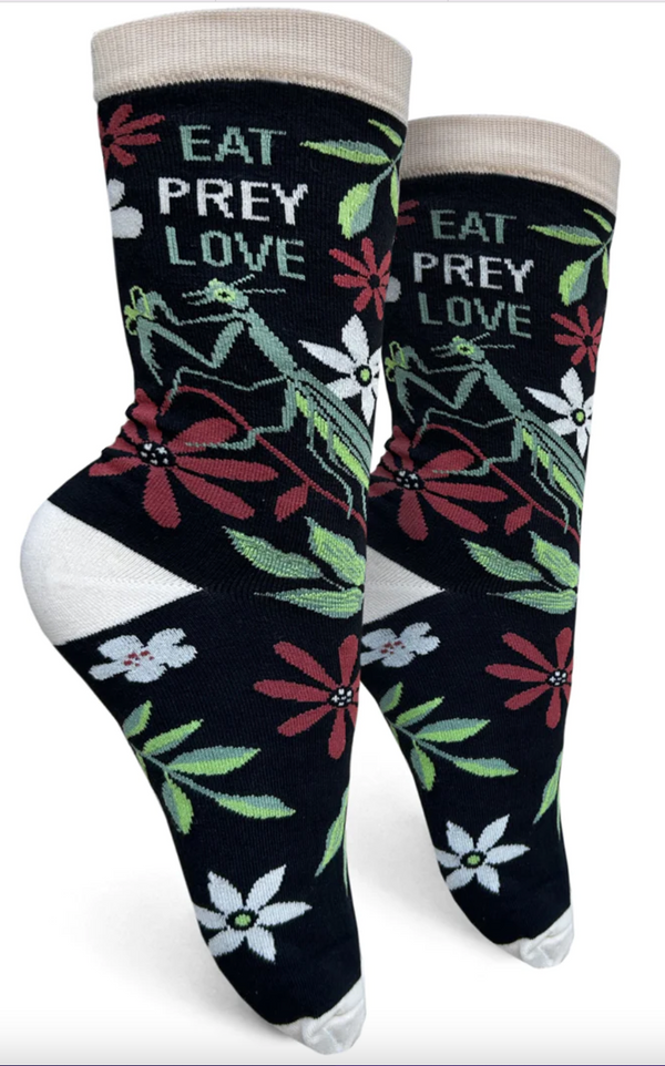 Women's Eat Prey Love Crew Socks