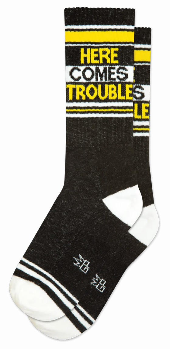 Here Comes Trouble Crew Sock
