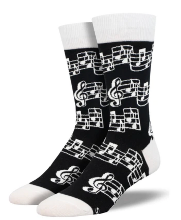Men's Tuning Out Crew Sock -Black