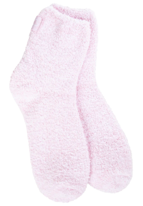 Women's Cozy Quarter Gripper Sock -Orchid Pink