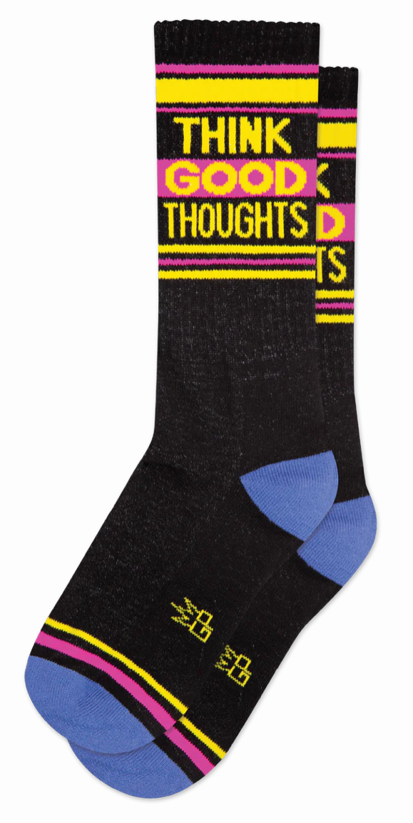 Think Good Thoughts Crew Sock