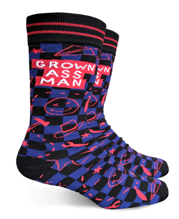 Men's Grown Ass Man Crew Sock
