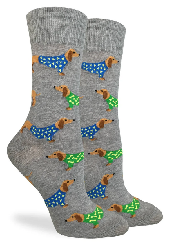 Women's Wiener Dogs Crew Sock