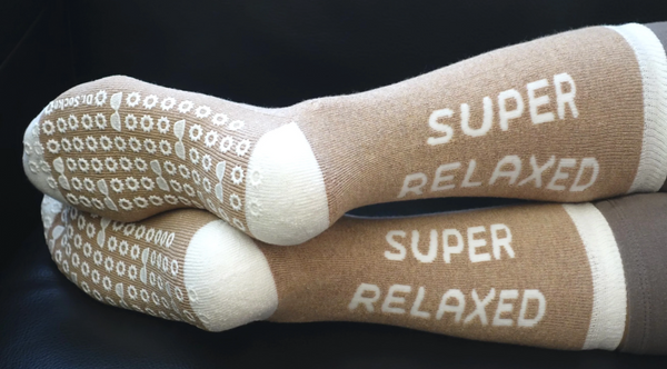 Dr Socko Super Relaxed Non Slip Crew Socks -Small