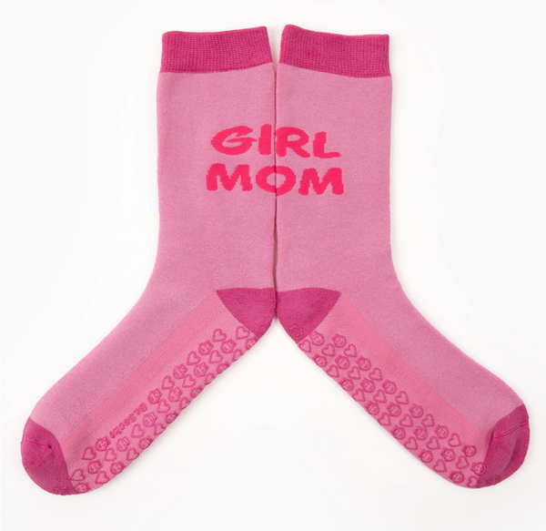 Dr Socko Girl Mom Non Slip Crew Socks -Medium