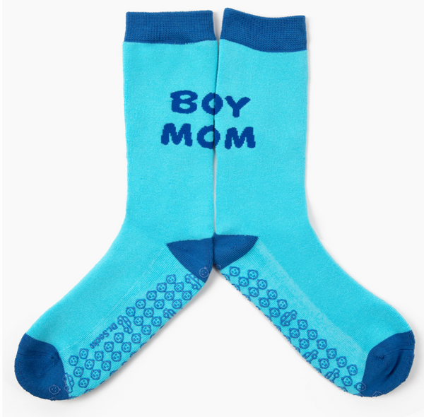 Dr Socko Boy Mom Non Slip Crew Socks -Small