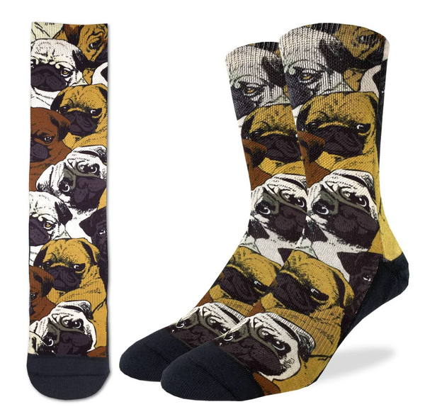 Women's Social Pugs Crew Sock