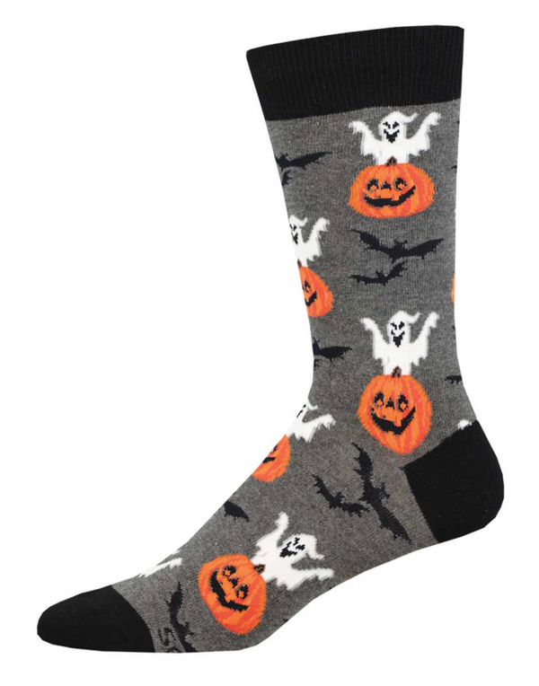 Men's Spooky Jack 'O Lanterns Crew Sock