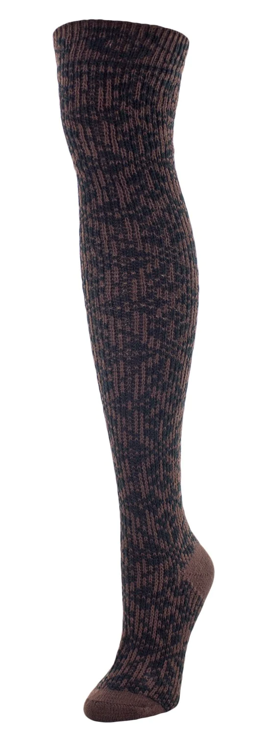 Women's Over the Knee Brussels Lace -Brown