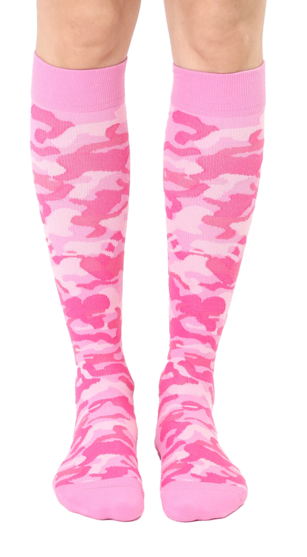 Compression Socks -Camo Pink