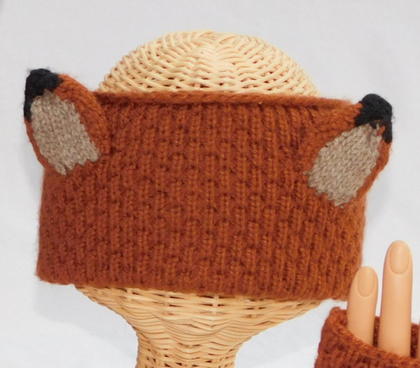 Knit Headband -Fox - Brown