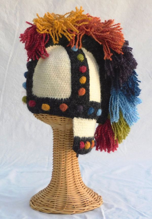Knit Knight with Mohawk -Rainbow