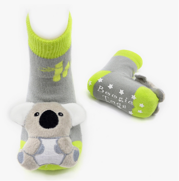 Baby Koala Boogie Toes Rattle Socks 1-2Y*