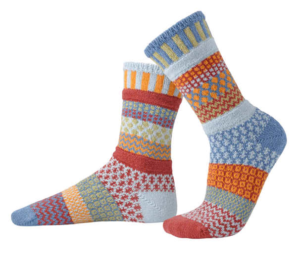 Solmate Fig Crew Socks -Medium