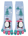 Skating Penguin Toe Socks