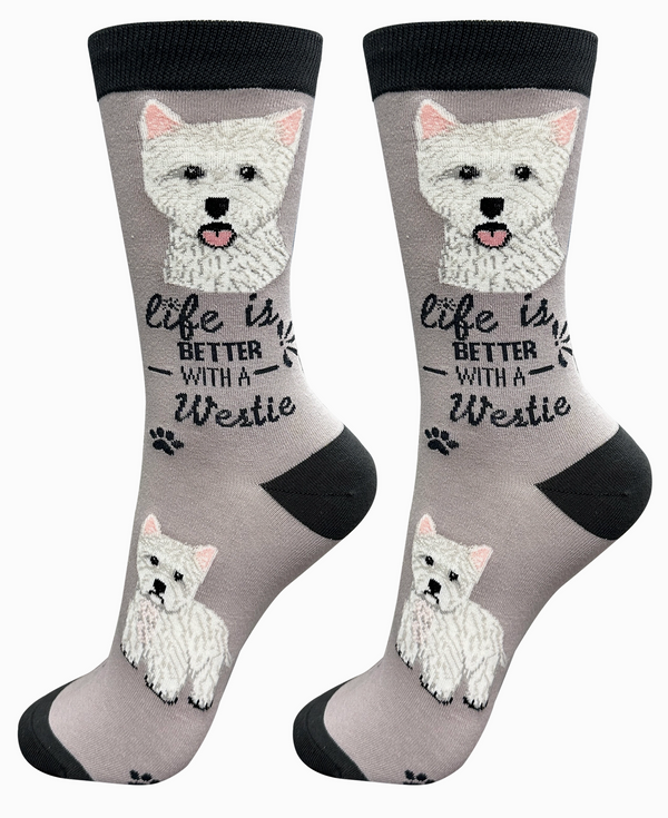 Westie Dog Crew Socks -Unisex