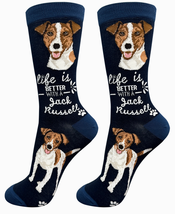 Jack Russell Dog Crew Socks -Unisex