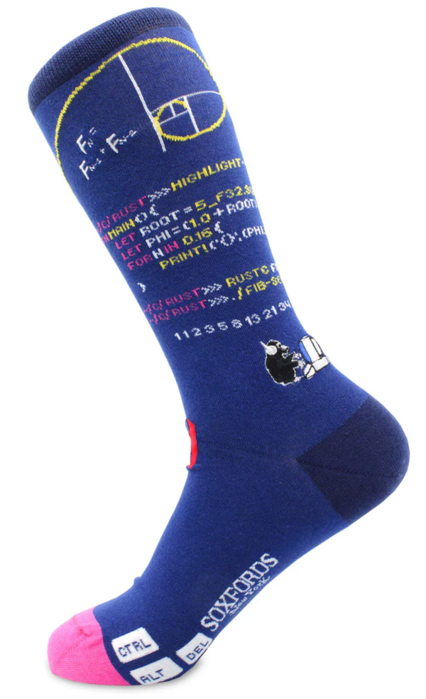 Hardcoded Coding Themed Men's Crew Sock
