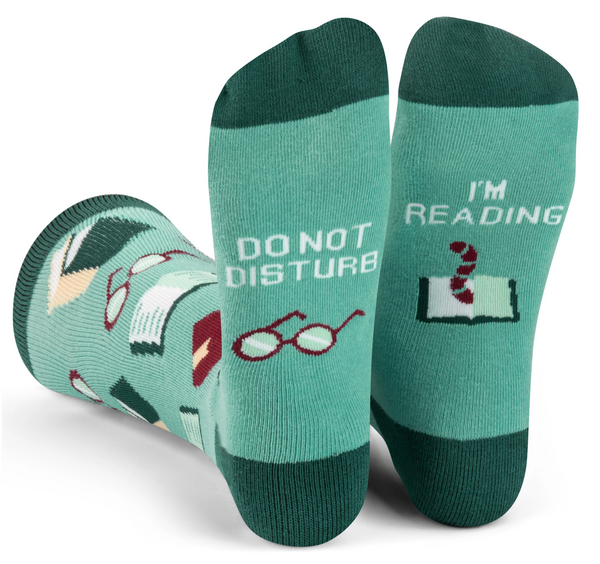 Do Not Disturb, I'm Reading Crew Sock
