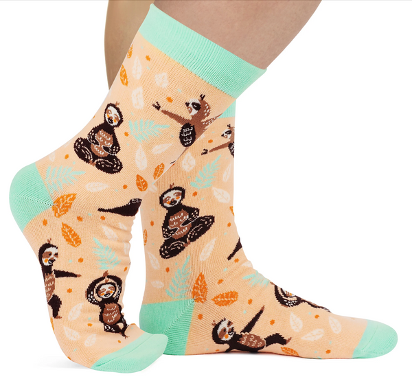 Yoga Sloth Crew Sock