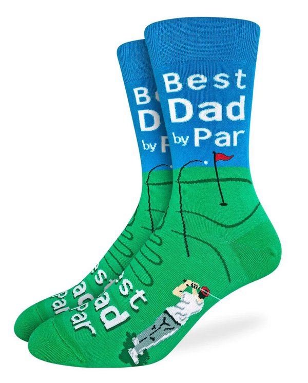 Men's Best Dad By Par Crew Sock