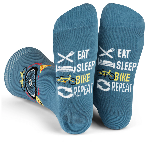 Eat Sleep Bike Repeat Crew Sock