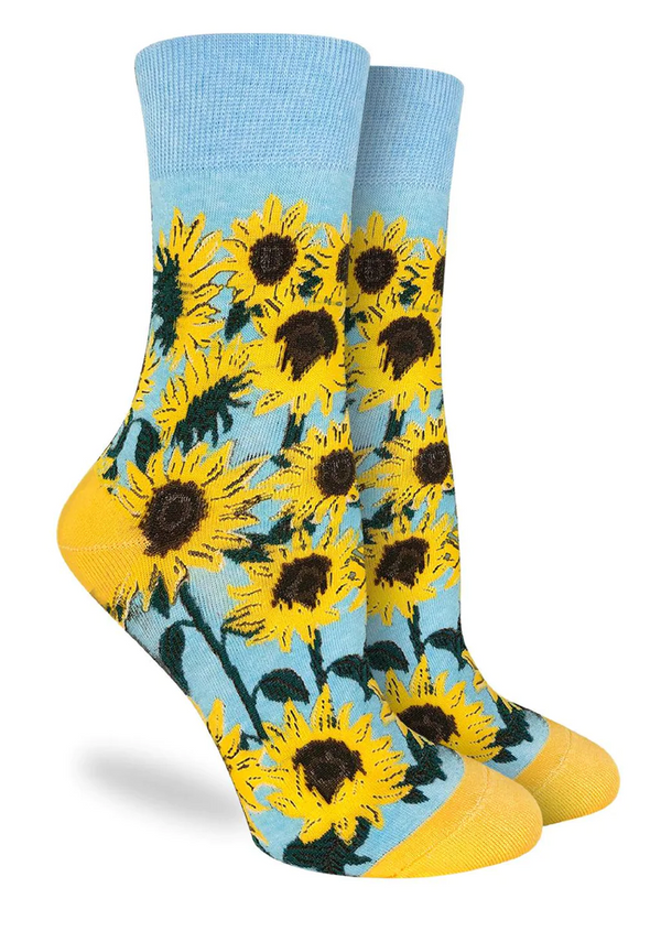 Women's Sunflowers Crew Sock