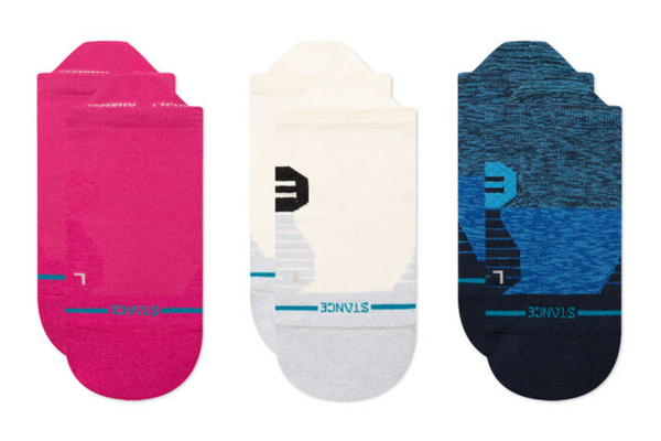 Stance 3 Pack Pick It Up Ankle Socks -Blue -Small