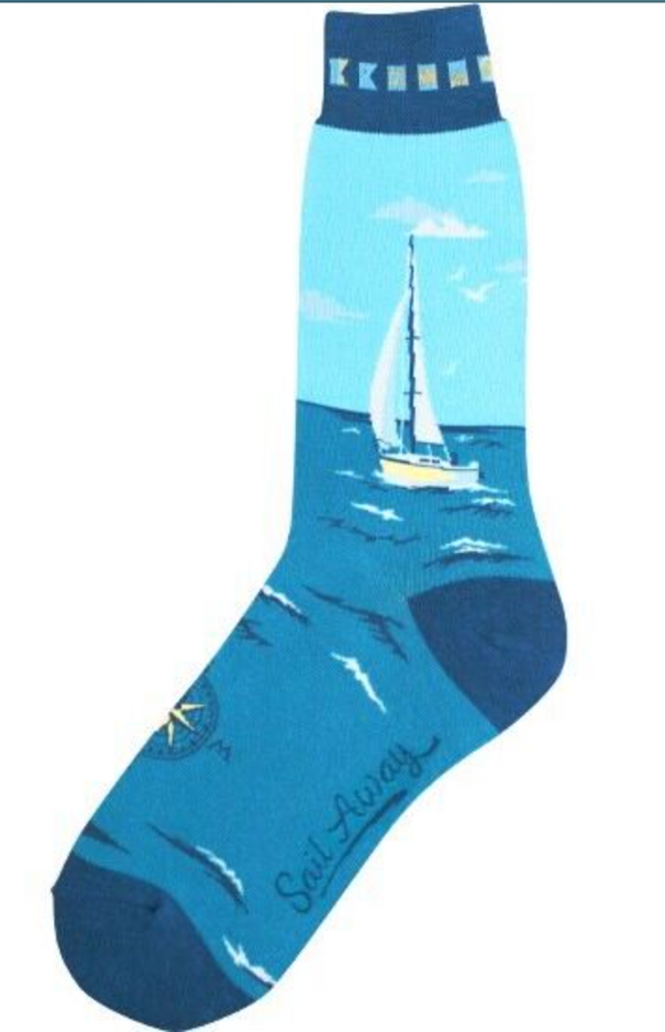 Men's Sailboat Crew Sock