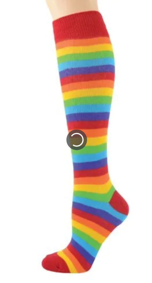 Woman's Rainbow Knee High Sock